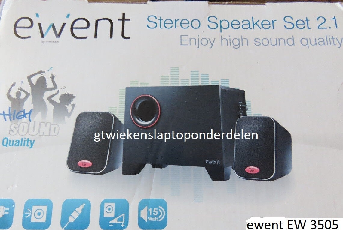 Ewent Stereo Speaker Set 2.1 EW3505 NIEUW  N22CCCC400