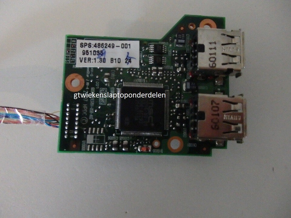 Print voor 2 x USB plus SD kaart HP Compaq 6730b Gebruikt 20191138p