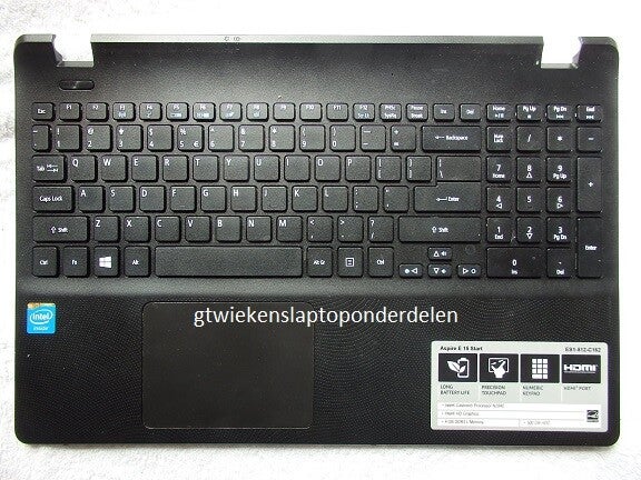 ACER Model MS2394 Toetsenbord + Bovenplaat Qwerty  Gebruikt 202111199tr