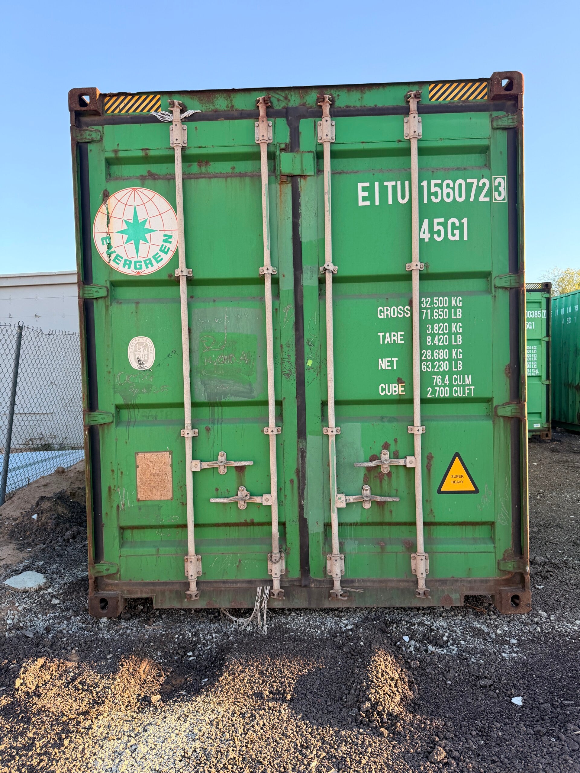 40FT HC Evergreen Cargo Worthy 029
