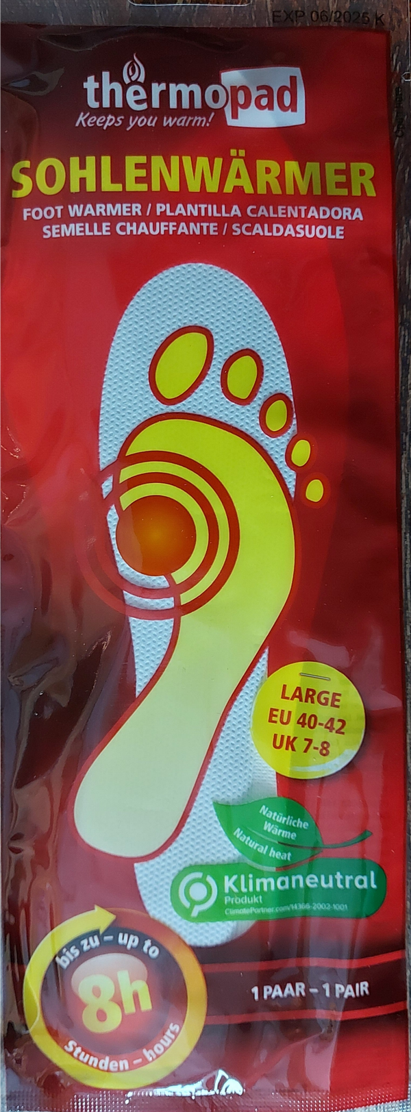 Voetverwarmers inleg zooltjes