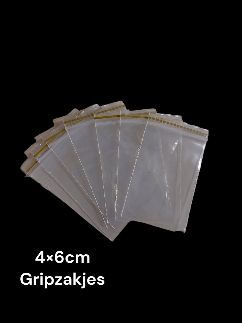Gripzakjes 40x60 mm / 500 stuks / 0,06 mm dik / Verpakking zipper zakjes