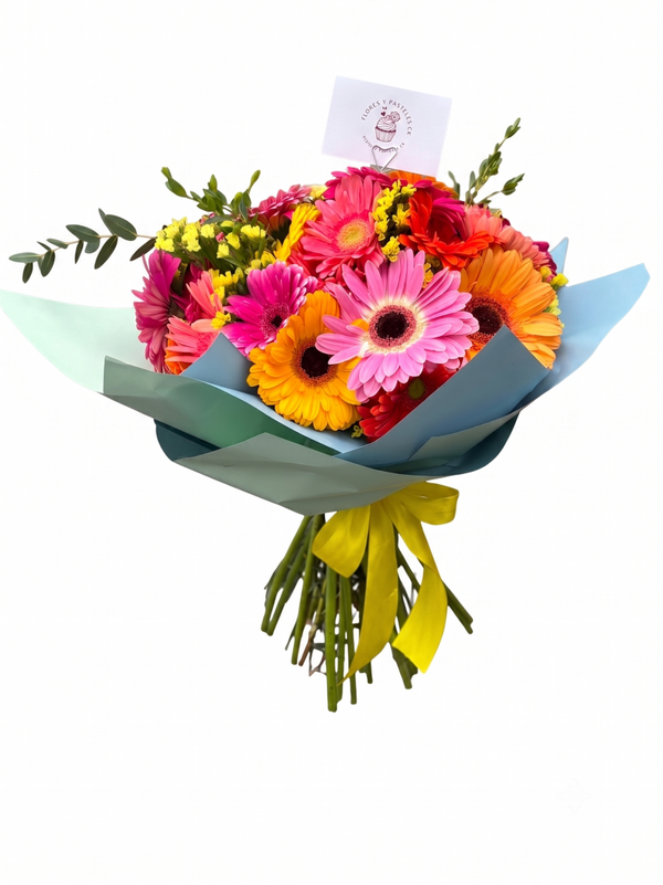 RAMO 25 GERBERAS COLORES
