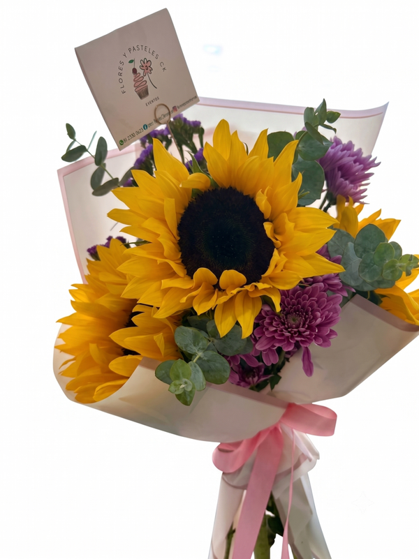 RAMO DE GIRASOLES CON MARGARITAS