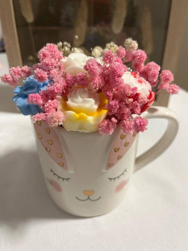 Bunny's Création - Tasse Fleurie 80 g -