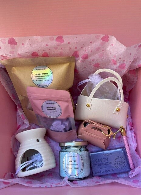 🎀 Box Douceur Lilas & Fleur de Coton –