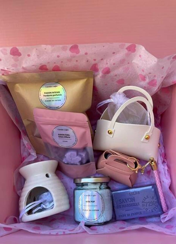 🎀 Box Douceur Lilas & Fleur de Coton –