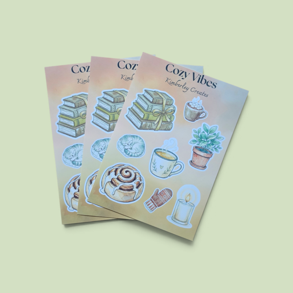 Stickervel Cozy Vibes
