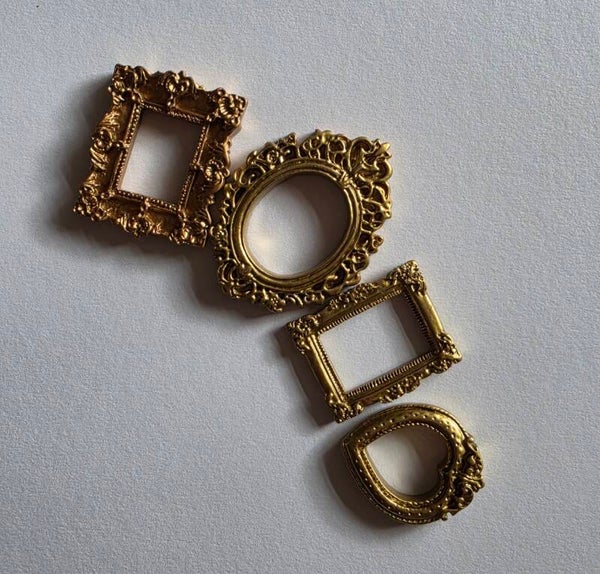 Vintage 3D Fotolijstjes – Set van 4