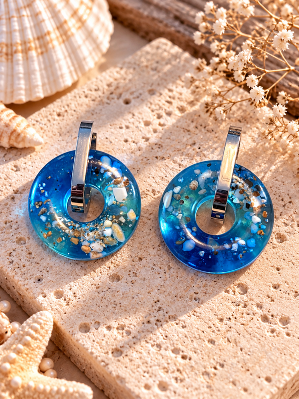 Boucles d’oreilles, océan 2