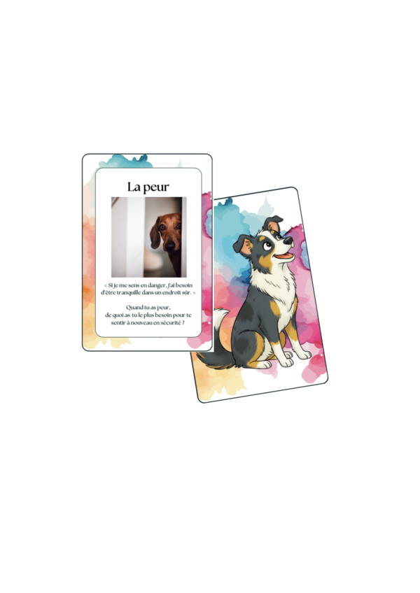 Cartes émotions chien
