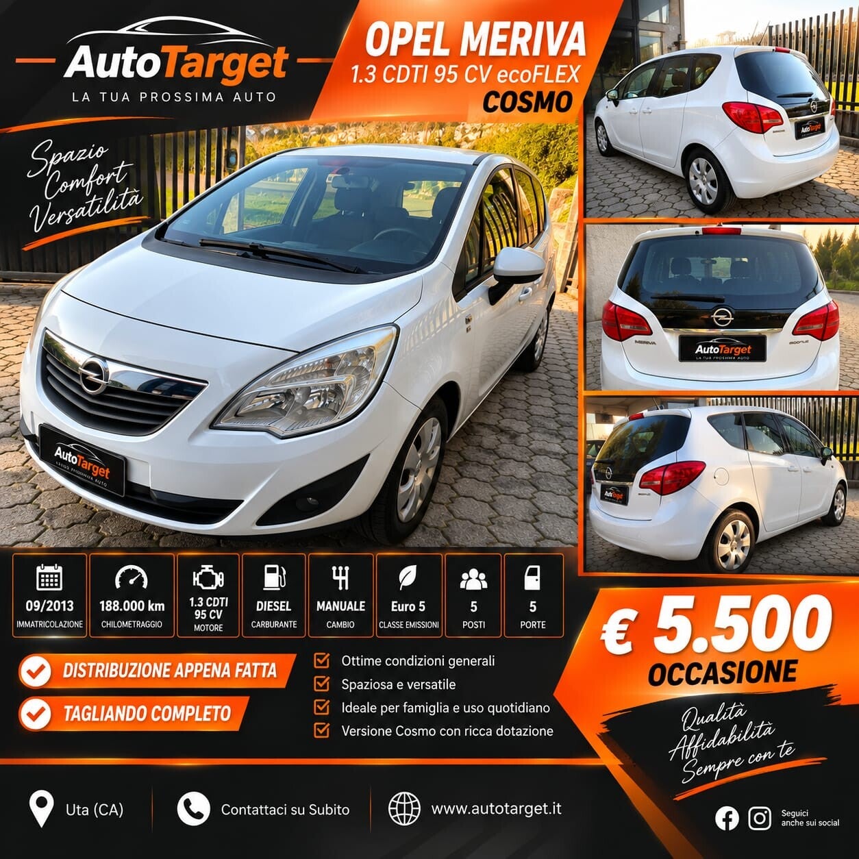 OPEL MERIVA 1.3 CDTI 95 CV COSMO