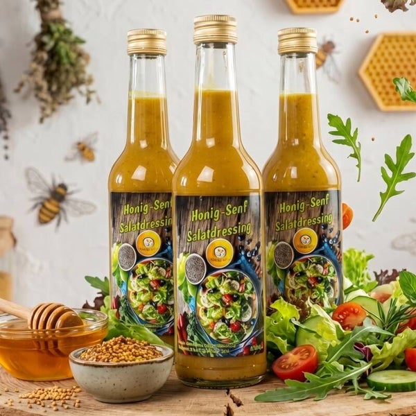 3 x Honig-Senf Salatdressing á 350ml  (14,28€/l)