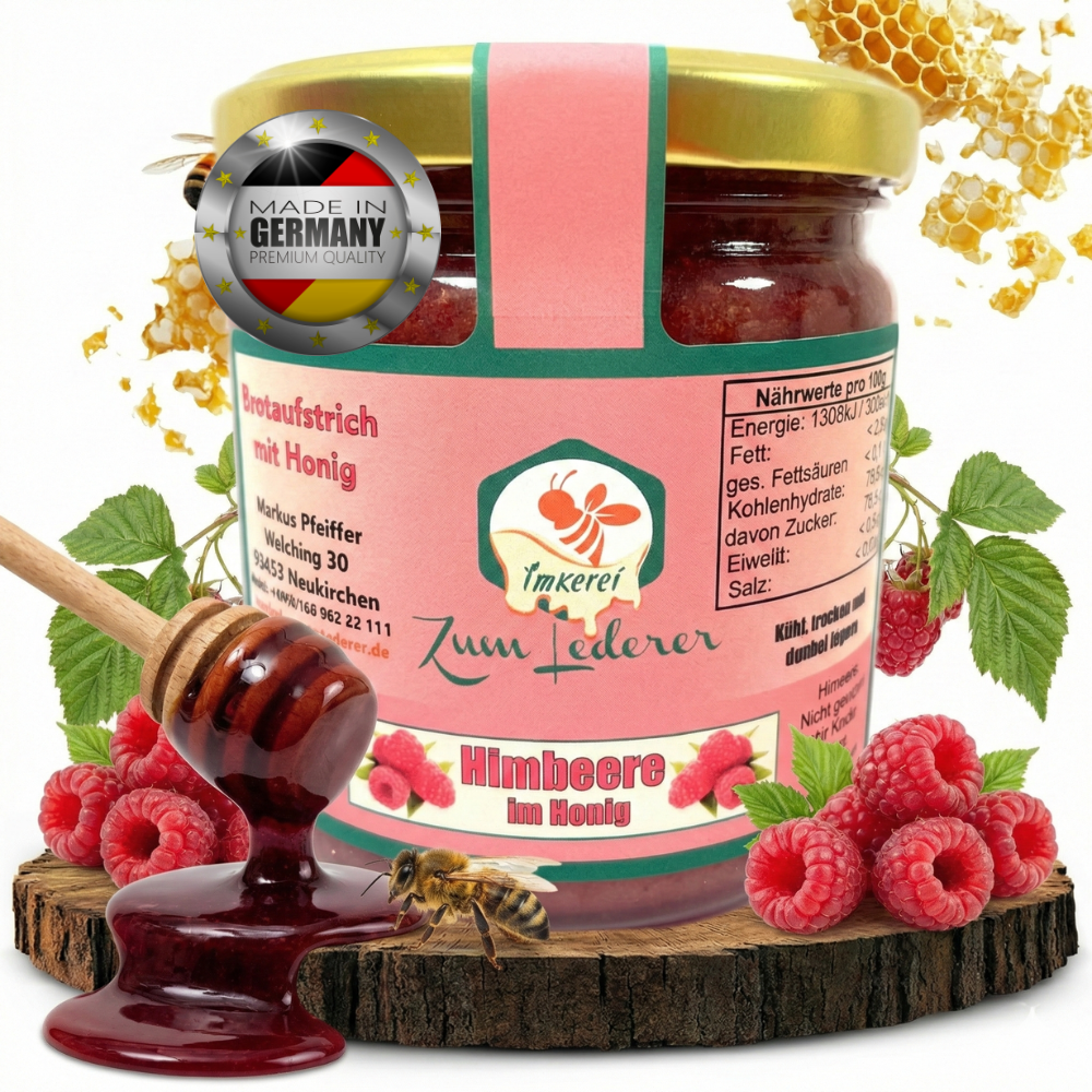 Honig-Mix mit Himbeere 500g (19,98€/kg)
