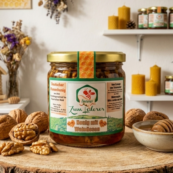 Honig mit Walnüssen (500g)