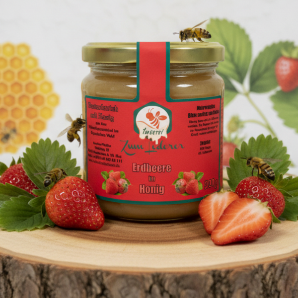 Erdbeere im Honig