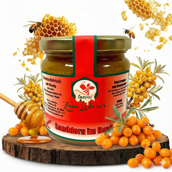 Honig-Mix mit Sanddorn 500g (19,98€/kg)