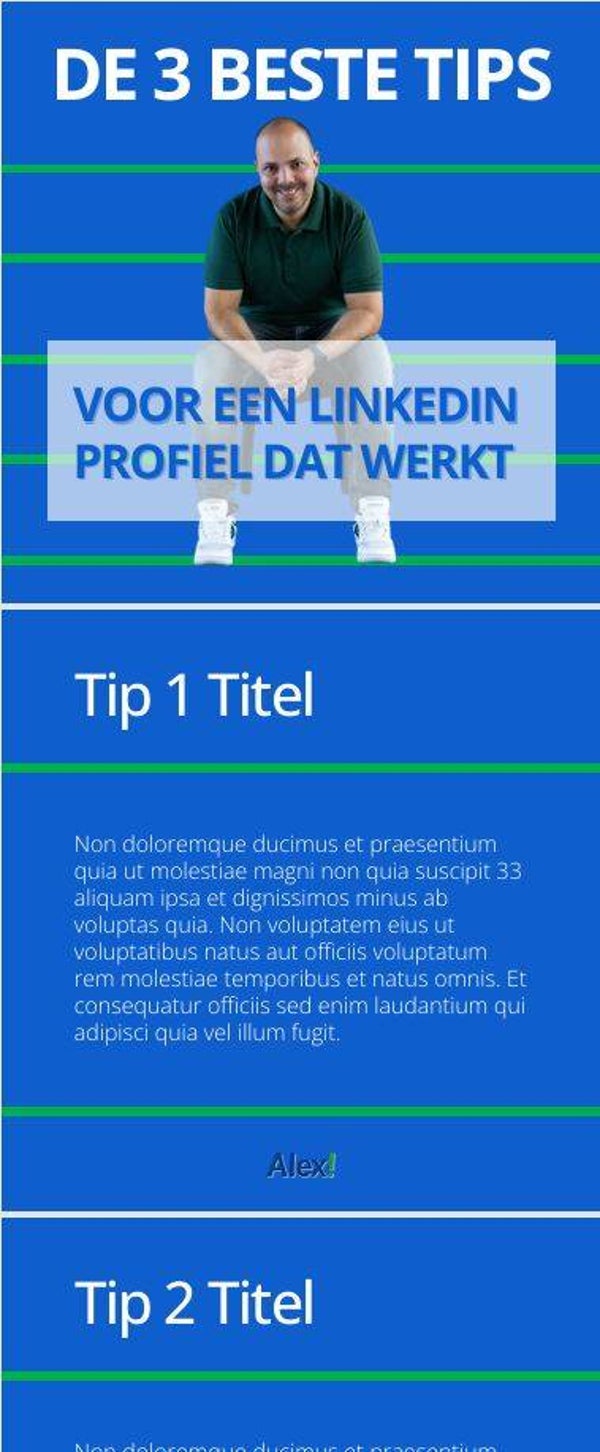 Vierkante carrousel post (5 pagina's) optie 2