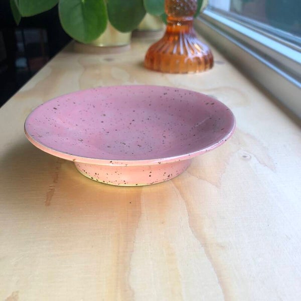 Schaaltje roze (3,5 hoog, 13,7 cm breed)