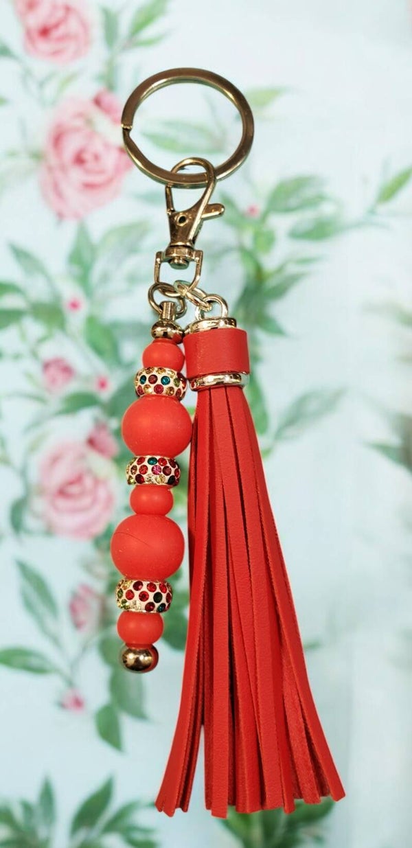 Bar Keychain w/Tassel