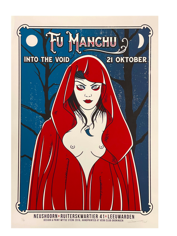 Fu Manchu zeefdruk B3