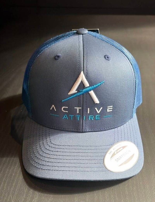 Active attire electric blue SnapBack cap