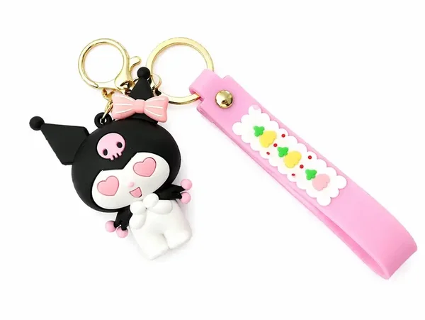 🖤🎀 Porte-clés Kawaii Kuromi Love 🎀🖤