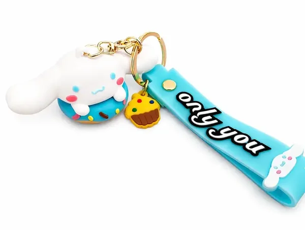 ☁️🎀 Porte-clés Kawaii Cinnamoroll Donut 🎀☁️
