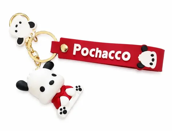 ❤️🐶 Porte-clés Kawaii Pochacco Rouge 🐶❤️