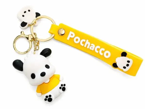 💛🐶 Porte-clés Kawaii Pochacco Jaune 🐶💛