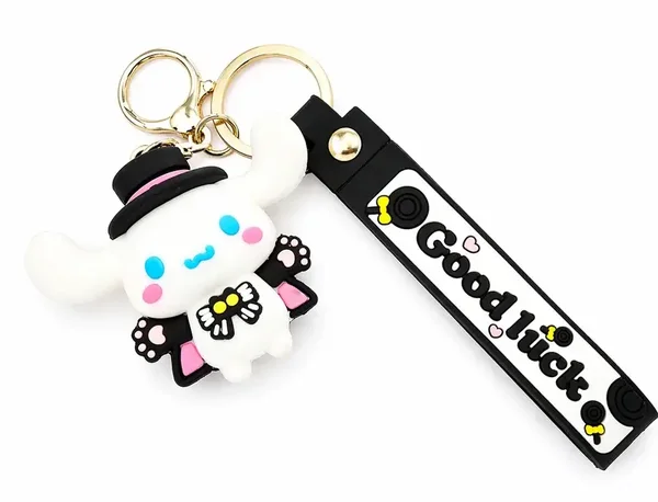 🖤🎩 Porte-clés Kawaii Good Luck Cinnamoroll 🎩🖤