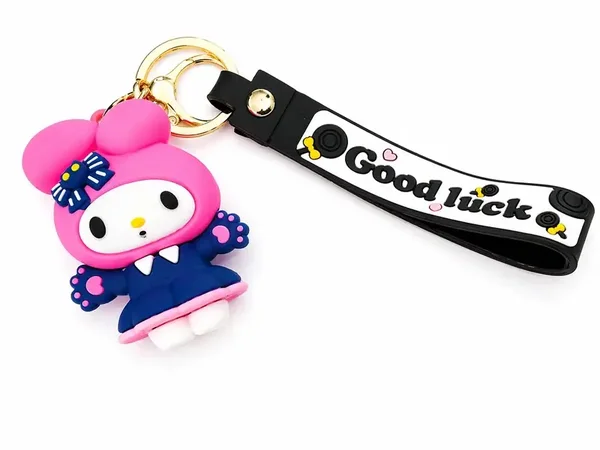 💖🖤 Porte-clés Kawaii Good Luck My Melody 🖤💖