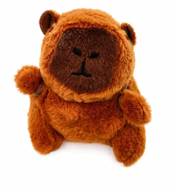 🍔 Porte-clés Peluche Capybara Burger Kawaii 🐹✨