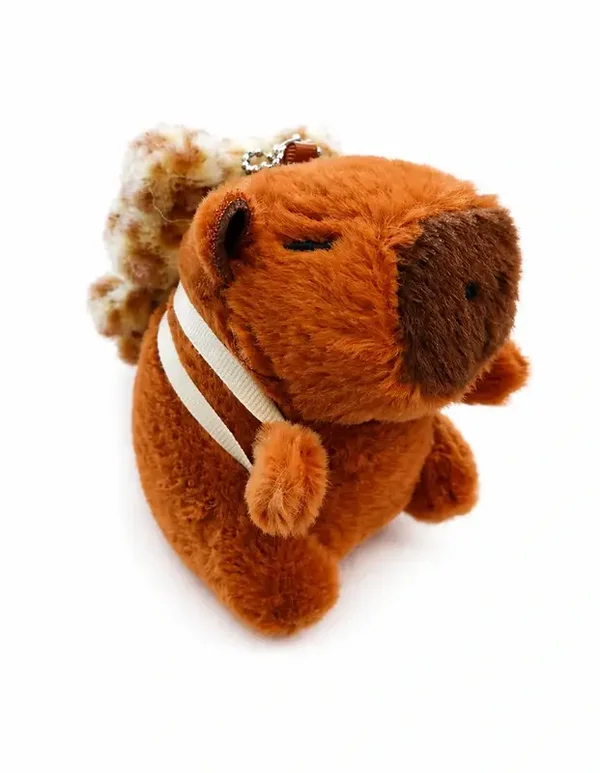 🐆🎀 Porte-clés Peluche Capybara Sac à Dos Hello Kitty Léopard 🐹✨