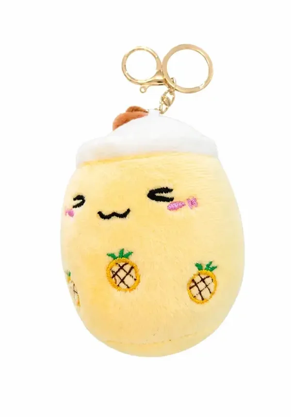 🧋 Porte-clés Peluche Bubble Tea Ananas Kawaii 🍍✨