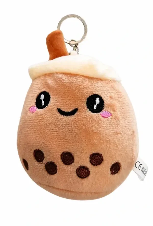 🧋 Porte-clés Peluche Bubble Tea Classique Kawaii ✨