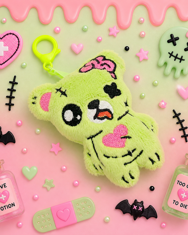 💚 Porte-clé Ourson Zombie Creepy Kawaii 💚