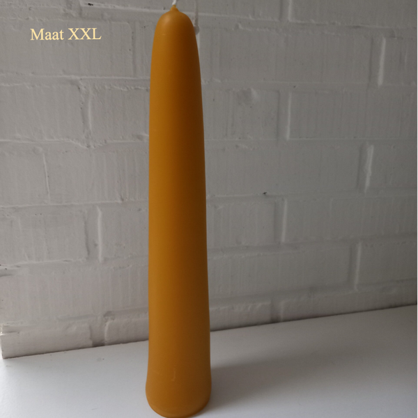Extra grote Dompelkaars van bijenwas, staand model, Maat XXL