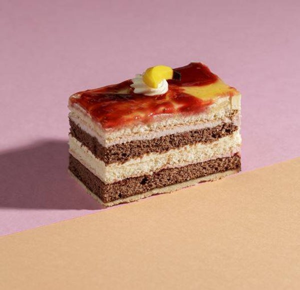 Bananen-Himbeer-Schnitte