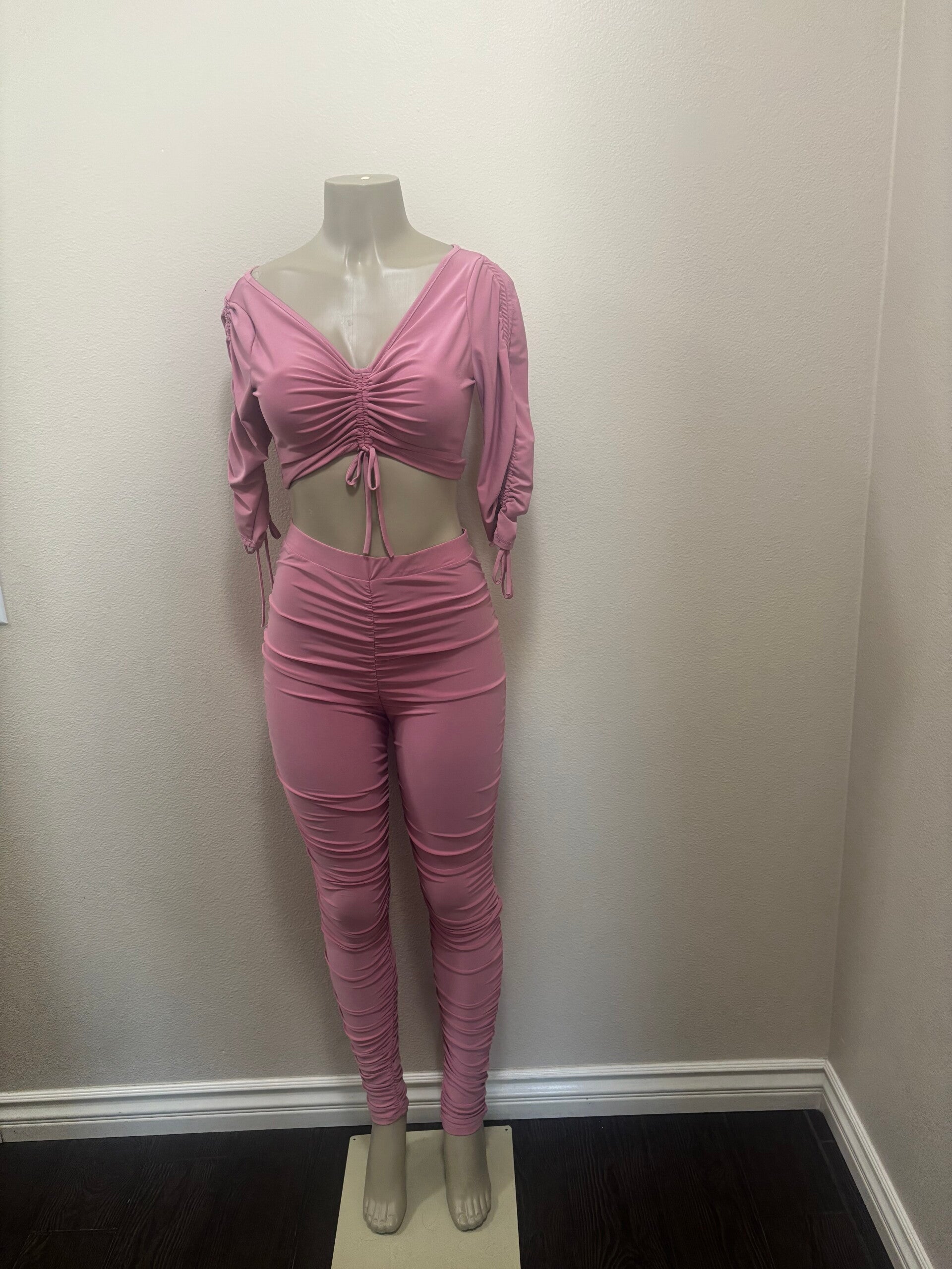 rose pink two piece