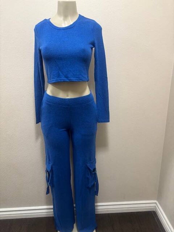 royal blue two piece