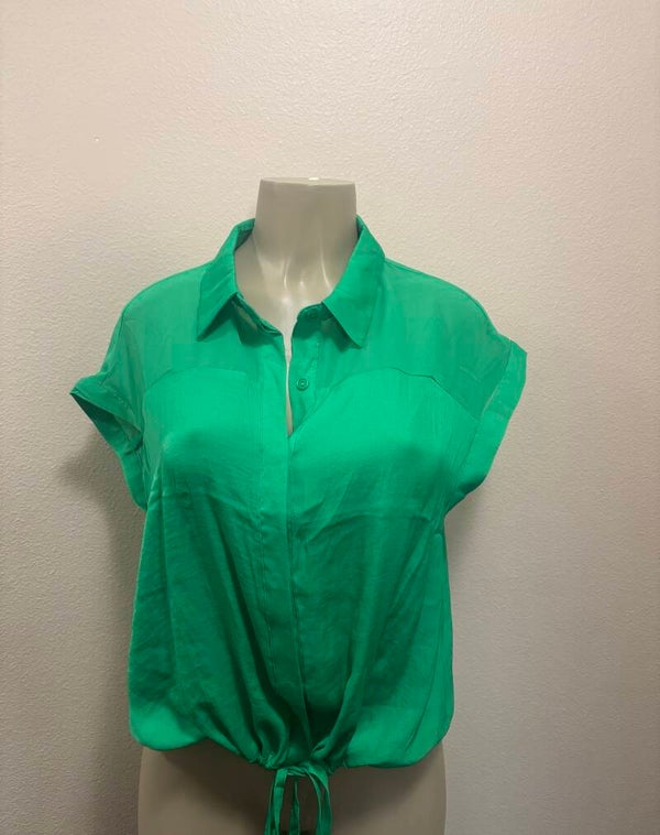 green blouse