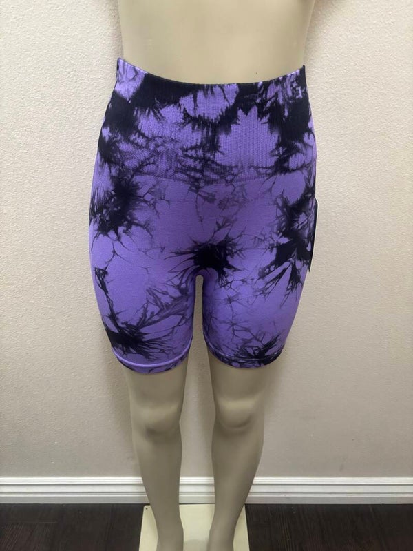purple purple scrunch butt shorts