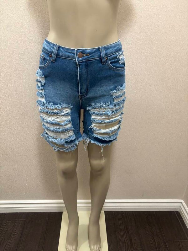 distress shorts