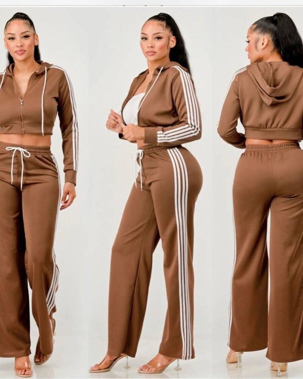 Cropped top Zip-up Jumpsuit