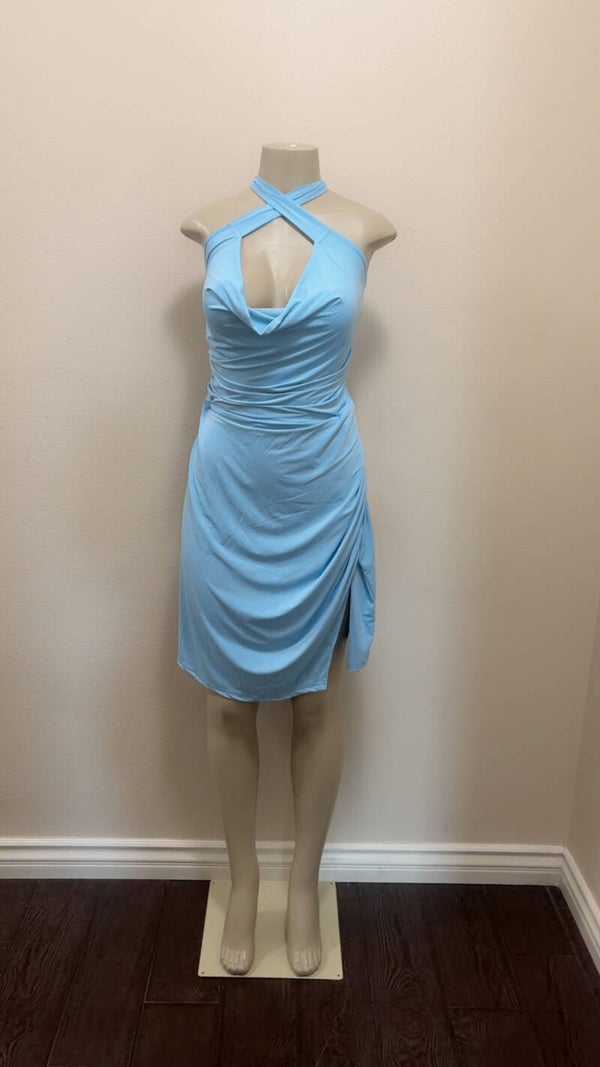 back out halter dress
