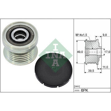 Alternator Freewheel Clutch - INA - 535 0361 10