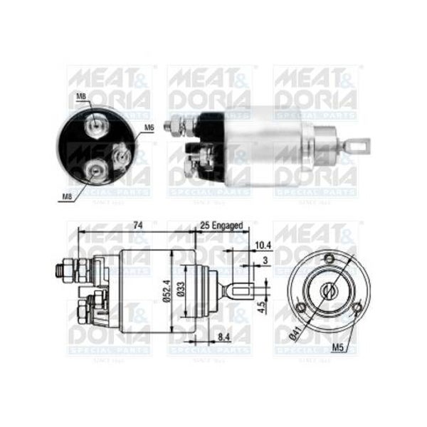 Solenoid Switch, starter / MEAT & DORIA