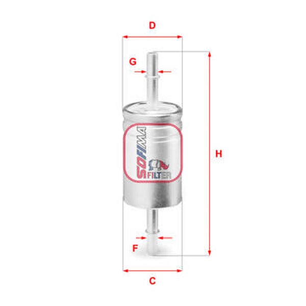 Fuel filter - SOFIMA - S 3740 B