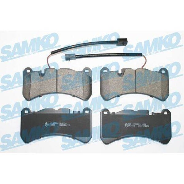 Brake Pad Set, disc brake - SAMKO - 5SP2072